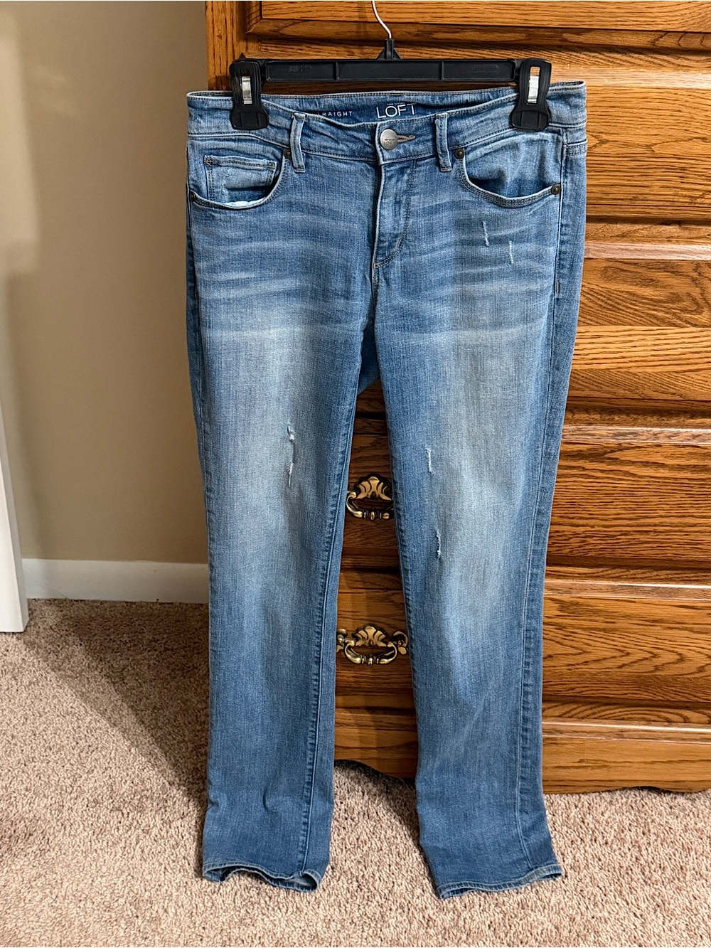 🔥 Ann Taylor Straight Leg Jeans - Light Blue Wash